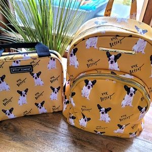 Betsey Johnson backpack and matching lunchbag